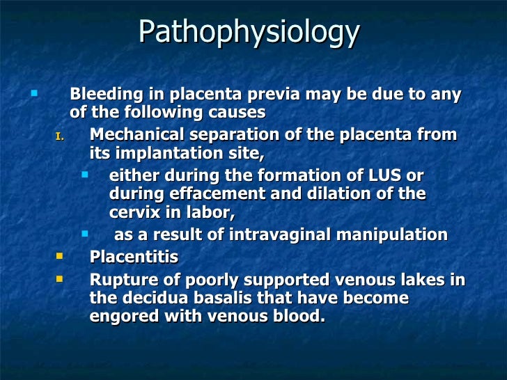 Third trimester Bleeding