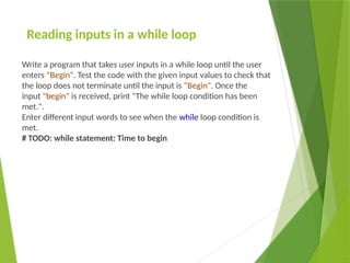 Comprehensive Guide to Looping Constructs in Python Programming | PPTX