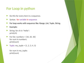 Comprehensive Guide to Looping Constructs in Python Programming | PPTX
