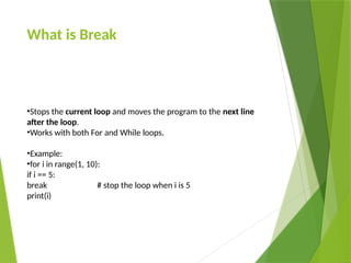 Comprehensive Guide to Looping Constructs in Python Programming | PPTX