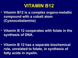 Compound B12 Nutrition and diatry slides for bsn students | PPT