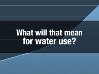 Thirst for water
