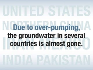 Thirst for water