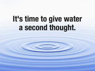 Thirst for water