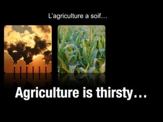 L’agriculture a soif…
 