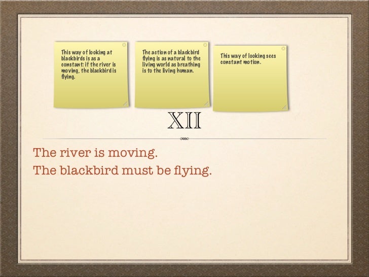 thirteen ways of looking at a blackbird pdf