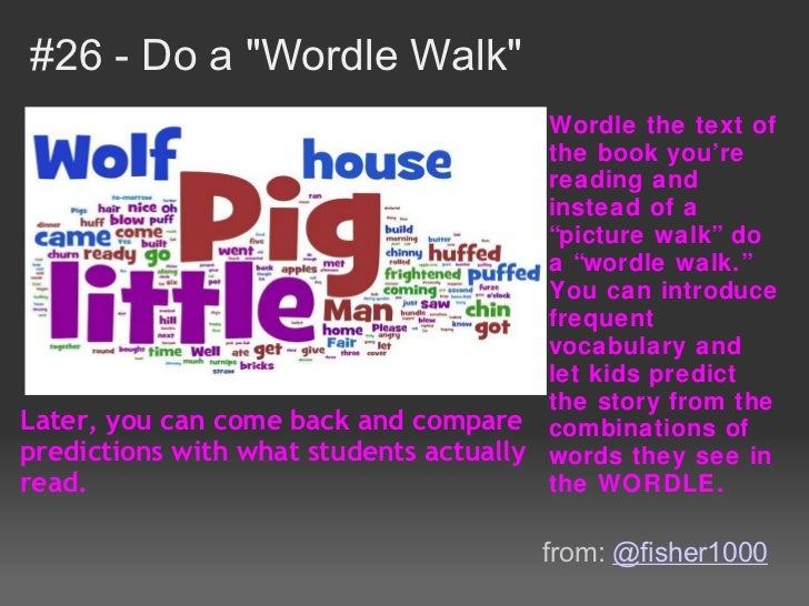 38 intersting ways to use Wordle in the classroom