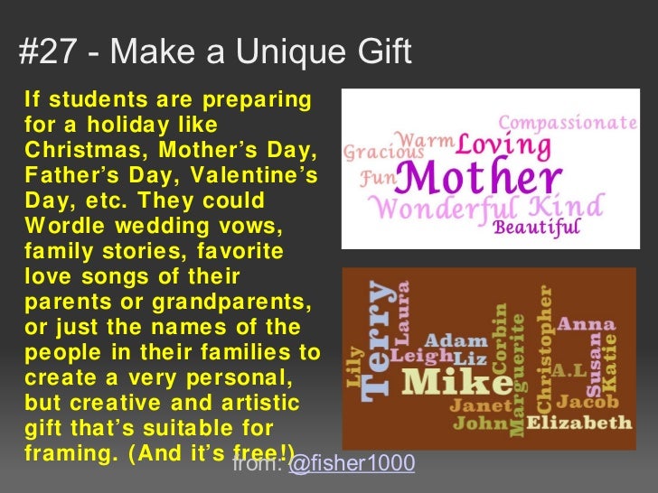 38 intersting ways to use Wordle in the classroom