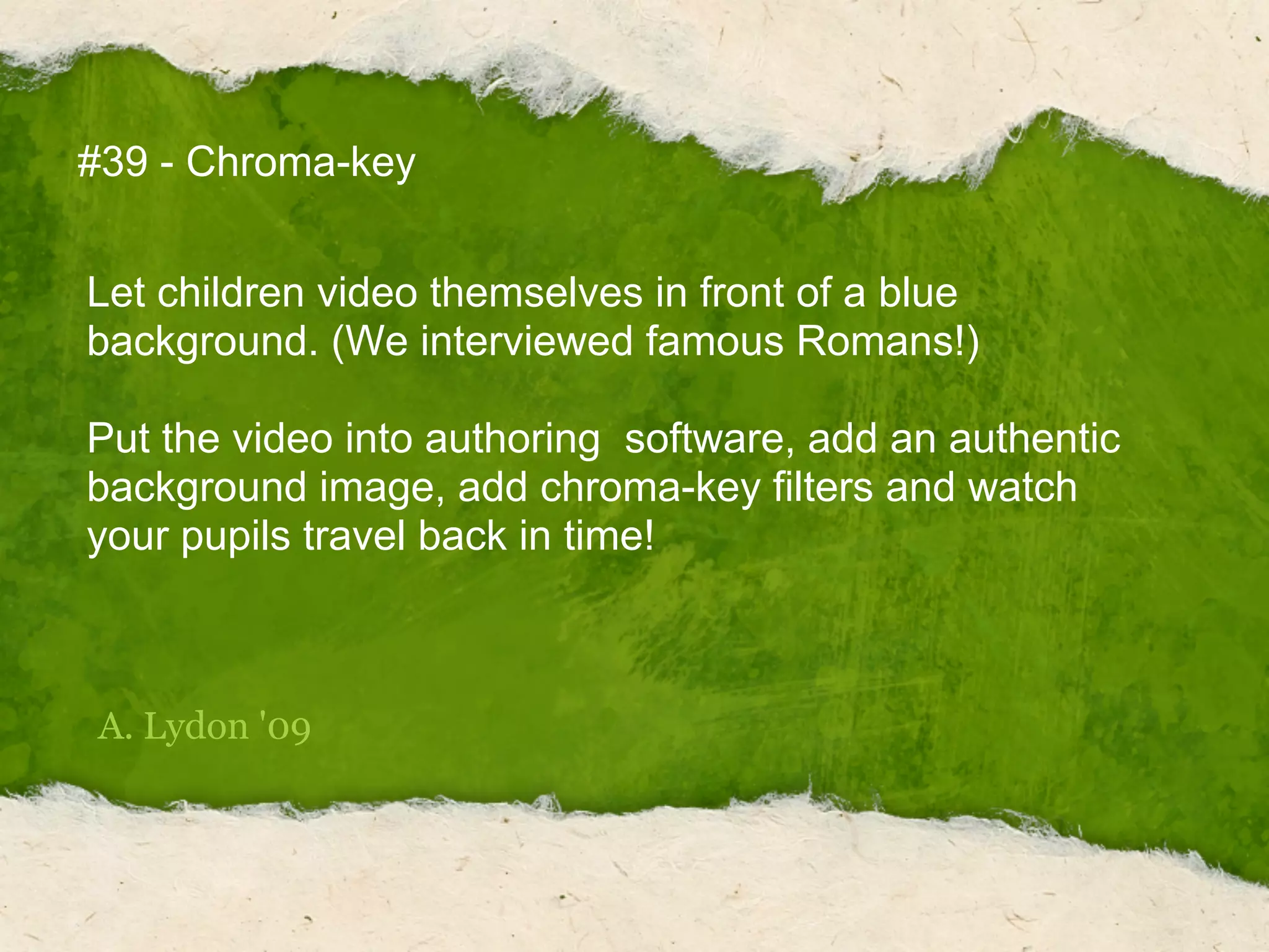 Thirty Nine Interesting Ways To Use Your Pock