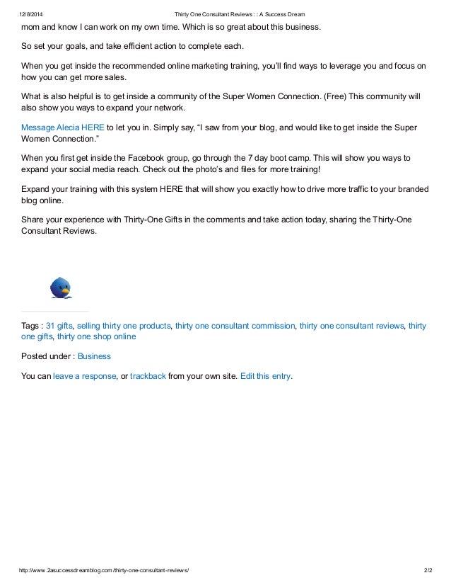 Thirty One Consultant Reviews