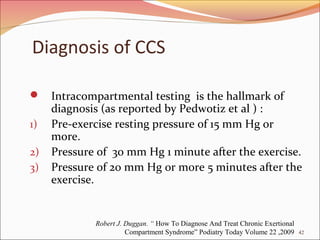 Compartmental Testing Compartment syndrome, acute, chronic, anatomy and operation | PPT
