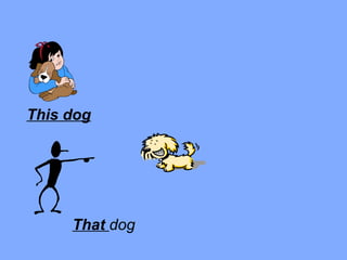 This dog




     That dog
 