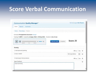 Score Verbal Communication
 