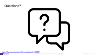 © 2019 Synopsys, Inc. 15This DoS Goes Loop-di-Loop (Allon Mureinik, FlawCon 2019, cc-by-sa-4.0)
Questions?
https://thenounproject.com/term/questions/1195076/
 