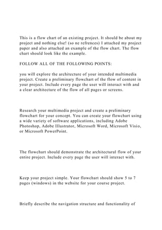 This is a flow chart of an existing project. It should be about .docx