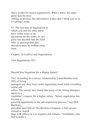 This is Conflict and Negotiations”, chapter 10 from the book .docx