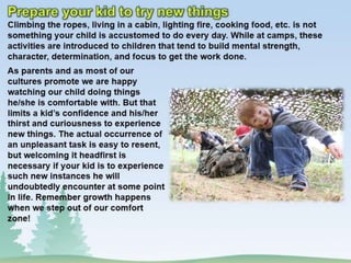 This is how summer camps help children in preparing for adulthood