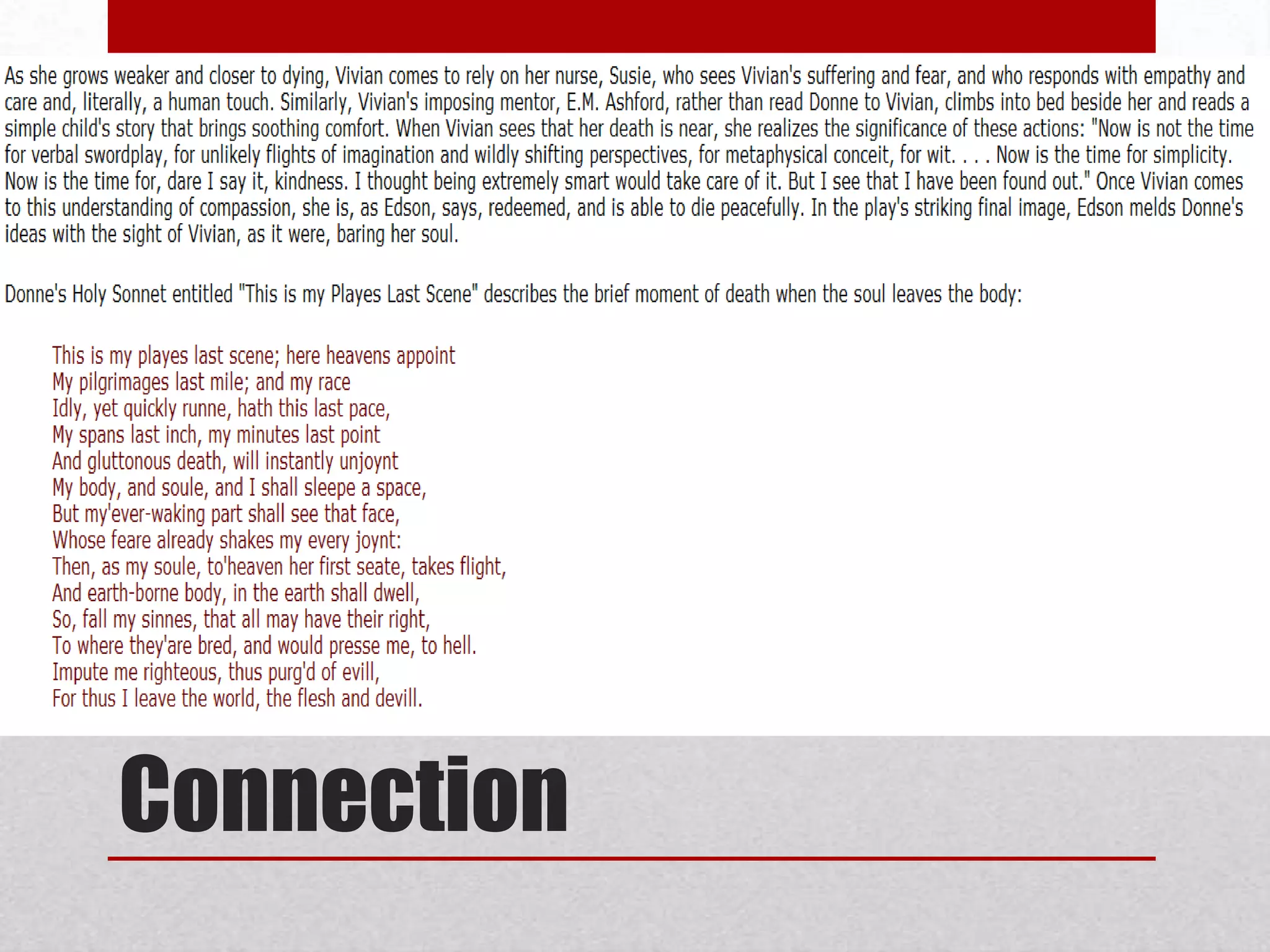 The effect of the rhymes of the last three lines ending the poem with the images of hell, evil and the devil?Analysis