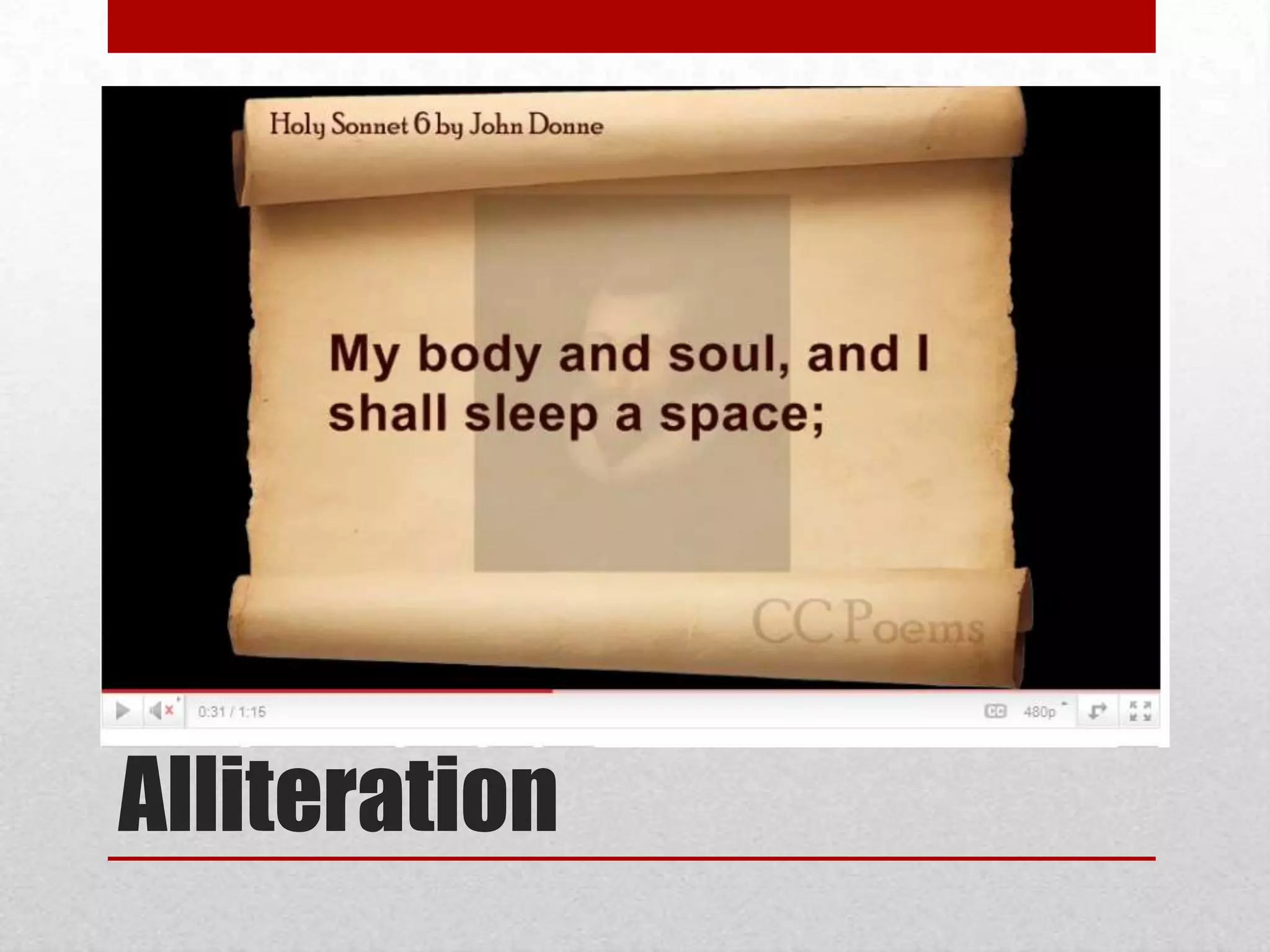 The contrast between the horrifying image of ‘gluttonous death’ unjointing the body and the result: ‘I shall sleepe a space.’