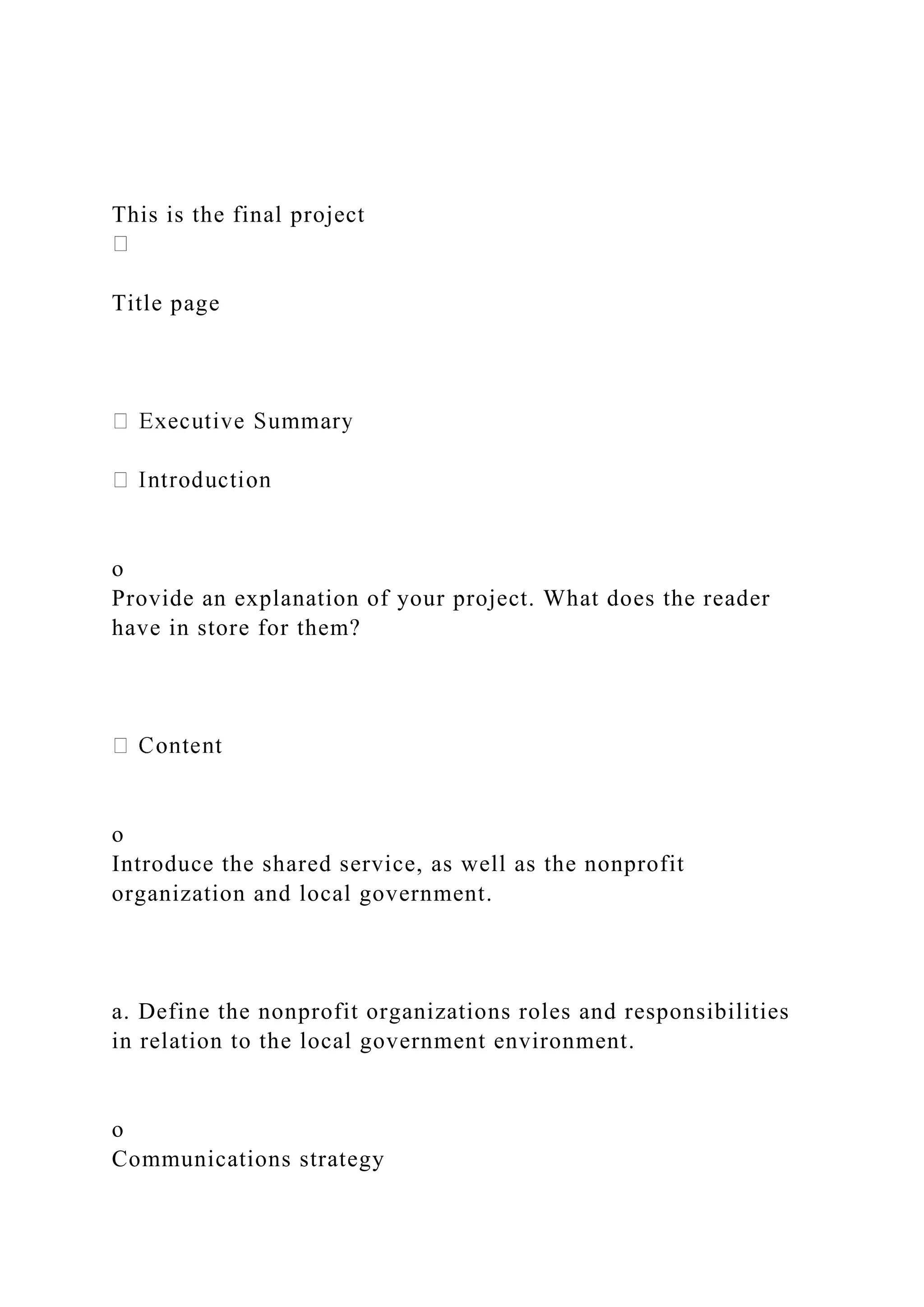 This is the final project title page executive s docx
