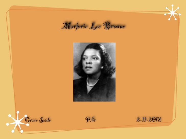 Marjorie Lee Browne