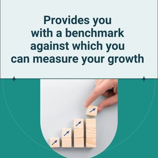 Provides you
with a benchmark
against which you
can measure your growth