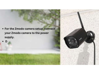 Zmodo camera setup & login