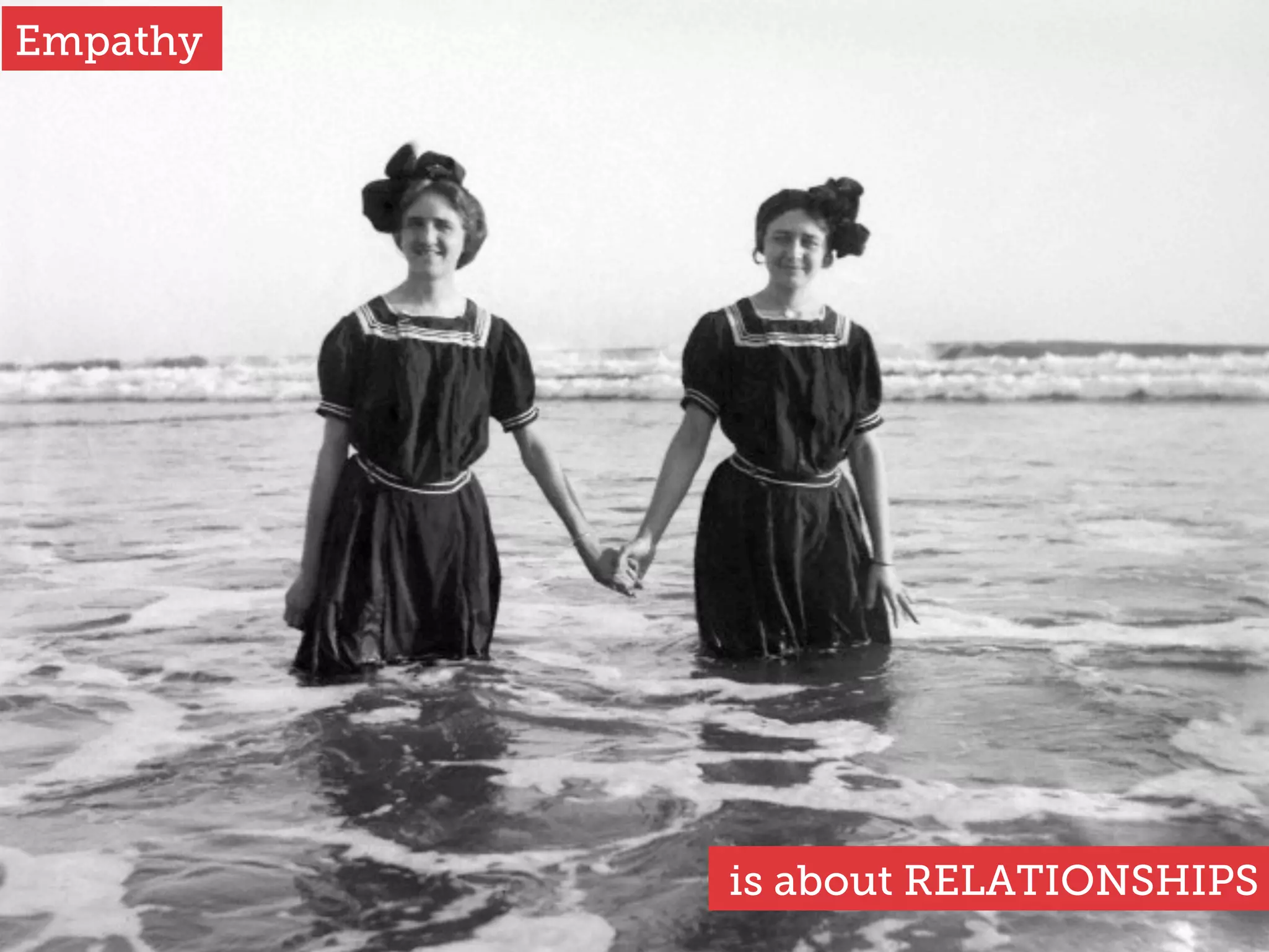 EMPATHY
noun, ’em-pǝ-thé
the ability to share somebody else’s feelings
 