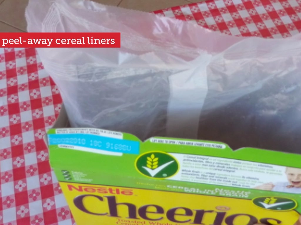 peelaway cereal liners