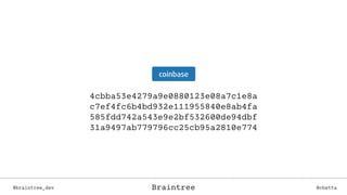 4cbba53e4279a9e0880123e08a7c1e8a
c7ef4fc6b4bd932e111955840e8ab4fa
585fdd742a543e9e2bf532600de94dbf
31a9497ab779796cc25cb95a2810e774
Braintree@braintree_dev @cbettaBraintree
 