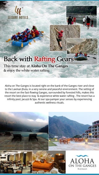 This Time Stay at Aloha On The Ganges and Enjoy the White Water Rafting