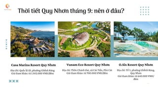 Thời tiết Quy Nhơn tháng 9: nên ở đâu?
Casa Marina Resort Quy Nhơn
Địa chỉ: Quốc lộ 1D, phường Ghềnh Ráng
Giá tham khảo: t...