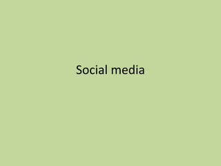 Social media 