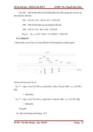 Thiết kế cầu btct dầm đơn giản dự ứng lực căng sau (kèm bản vẽ) | PDF