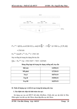 Thiết kế cầu btct dầm đơn giản dự ứng lực căng sau (kèm bản vẽ) | PDF