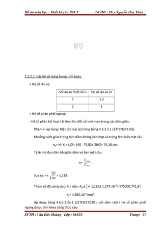 Thiết kế cầu btct dầm đơn giản dự ứng lực căng sau (kèm bản vẽ) | PDF