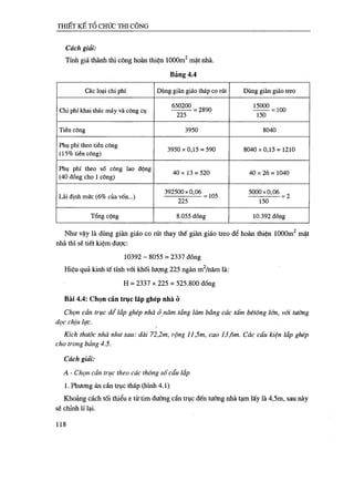 Thiết kế tổ chức thi công