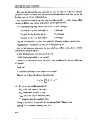 Thiết kế tổ chức thi công