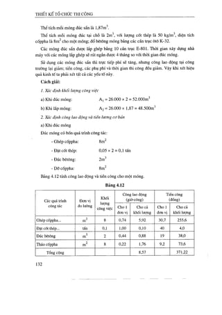 Thiết kế tổ chức thi công
