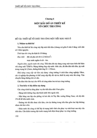 Thiết kế tổ chức thi công