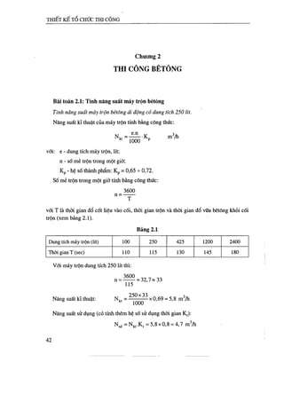 Thiết kế tổ chức thi công