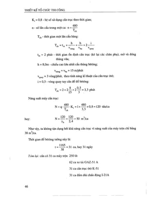 Thiết kế tổ chức thi công