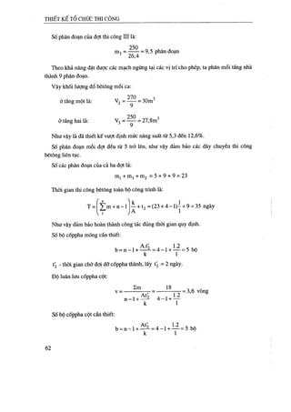Thiết kế tổ chức thi công