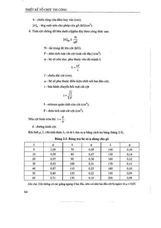 Thiết kế tổ chức thi công