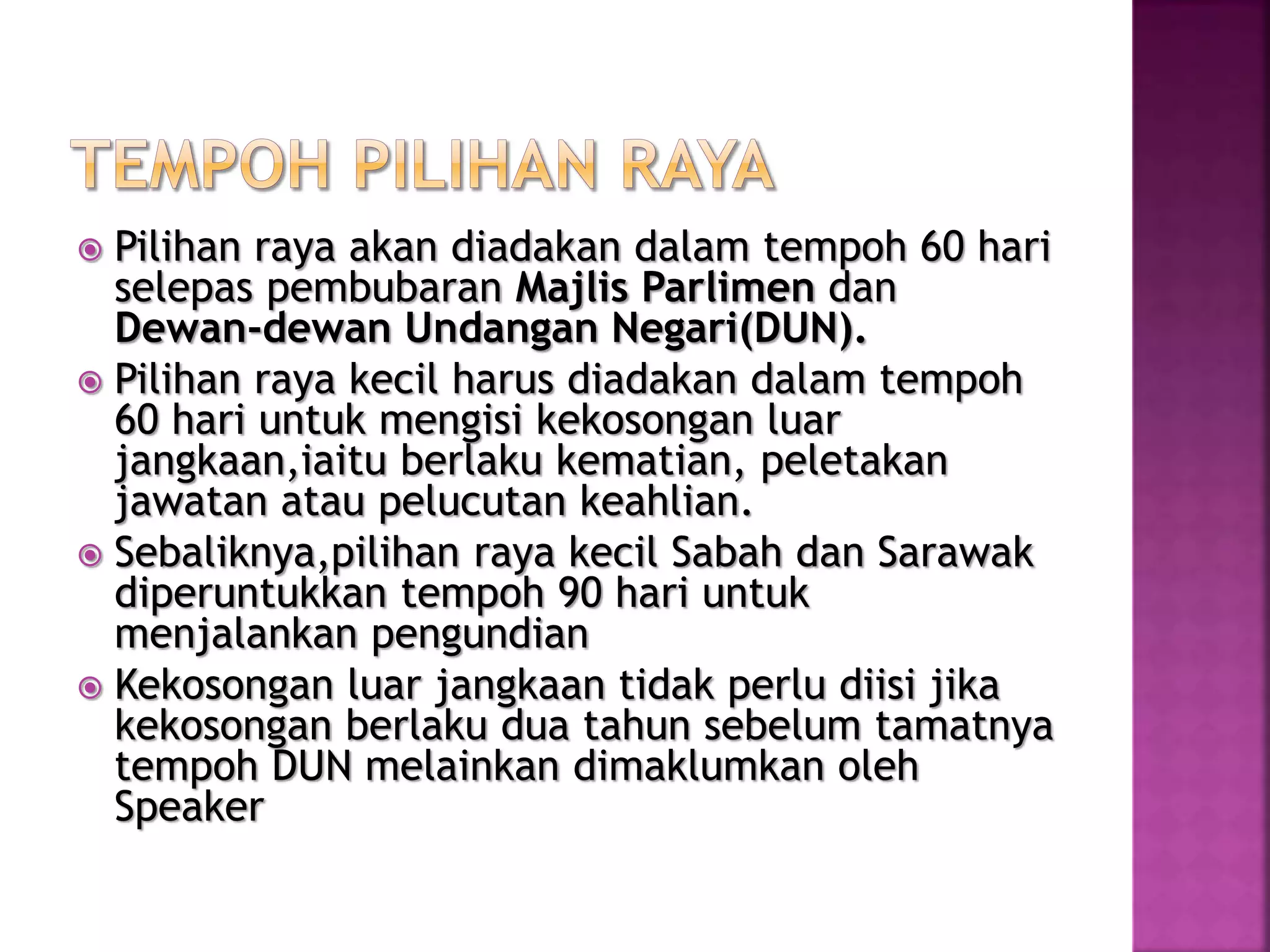 pengajian am nota pilihan raya | PPTX