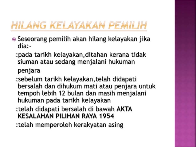 pengajian am nota pilihan raya | PPTX