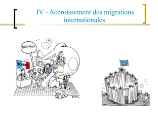   IV - Accroissement des migrations internationales 