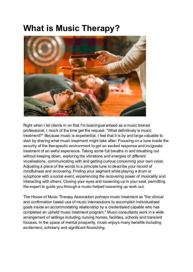The House of Music Therapy | PDF