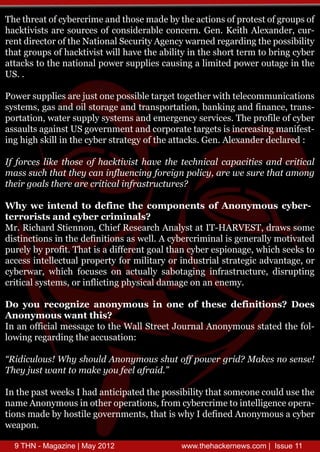 T e het fy eci a d h s ma e y h at n o poet f ru s f
 h tra o cb rrme n toe d b te c o s f rtso go p o
                                 i
h ct i s r sucs f o s ea l cn en G n K i Aea d rcr
 aki s ae o re o cni rbe o cr. e . e h l n e, u-
    vt               d                 t  x
rn drc r fh N t n l eui A e c w re rgrig h p siit
e t i t o te ai aS cr y gn y an d eadn te os ly
     eo         o       t                       bi
ta go p o h ct i wlh v te bly nte h rtr t big y e
h t ru s f aki s i ae h a it i h sotem o r cb r
              vt l          i                n
atcs ote ain l o e sp l s a s g l tdp w r uae nte
 t k t h n t a p w r u pi cui a i e o e o tg i h
  a         o            e   n   mi
U.
 S.

P w r u pi aeut n p siltre tgte wt tl o
 o e sp l s r jso e os e agto eh r i e cmmu i t n
         e            b             h e     nc i s
                                               ao
ss msgs n oltrg a dt np r t n b n ig n f a c,rn-
yt , a a d is ae n r sot i , a kn a d i n e t s
   e            o       a   ao           n      a
p r t n w tr u py ytms n e re c sri sT e rfe fy e
 ot i , ae sp lss
   ao              e a d megn y ev e. h poi o cb r
                                   c        l
asutaa sU g vrme t n croae agtiices g nfs
 sa l gi t S o en n a d op rt tressn rai ma i t
     s n                                  n     e-
ig ihsi i te y e s aey fh atcsG n Aea d r el e :
n hg kl n h cb r t tg o te t k. e . l n e d c rd
         l         r        a        x        a

I fre l etoeo h ct i h v tetcncl a aie a dcicl
f ocs i h s f aki s a e h eh i cp c i n r i
       k            vt          a     ts        ta
mas uhta te cnif e c gfrinp l y a e sr ta a n
  s sc h th y a nl n i oe
                   u n     g oi , r we u e h t mo g
                              c
te g ash r a e r i lnr s utrs
h i o ltee r cic if t cu e?
   r            ta   ar

W h wei tn t d f et ec mp n n so A o y u c b r
   y    n e d o ei h o o e t f n n mo s y e -
                  n
tr o it a dc b r rmi as
e r rss n y e c i n l?
MrRc adSi n n C i R sac A a s a I- R E T da s o
  . i r t n o , he eerh n l t tTHA V S , rw sme
      h    e       f           y
ds n t n i te eiio s s e . cb rr n ls e ea y t ae
 i ic o sn h d f t n a w l A y eci a ign rl moi td
  t i           ni       l       mi       l    v
p rl b poi T a ia iee t o lh ncb r sin g, hc ses o
 ue y rf. h ts df rn g a ta y e epo aew i ek t
    y     t         f                       h
acs itl c a po et fr layo id s i s aei a vnae o
 ces ne et l rp r o mitr rn ut a t tgc d a tg, r
        l u       y     i         rl r
cb r a, hc fcsso ata ysb tgn if s utr, i u t g
 y ew r w i oue n c l a oaig nr t c e ds pi
           h           ul            ar u     r n
ciclytmso ifc n p yi l a g o a e e .
 r i ss
  ta    e , rnl t g h s a d mae n n n my
                ii      c

Do y u r c g iea o y u i o eo t e ed f i o s Do s
    o e o n z n n mo s n n f h s ei t n ? e
                                      n i
A o y u wa t h s
 n n mo s n t i?
I a of i mesg t te lSre J un l n n mo s ttdte o-
n n fc l sae o h Wa t t o ra A o y u s e h fl
      ia              l e               a
lwn rgrig h acst n
o ig eadn te cuai : o

“ ii lu! yso l A o y u su of o r r ? ks osne
Rdc o s Wh h ud n n mo s h t fp we g i Ma e n e s!
     u                               d
T e jswa to k y ufear i.
 h y ut n t ma e o el f d”
                       a

I te at ek I a a t iae te os it ta smen cudue h
n h p sw es h d ni p td h p si ly h to o e o l s te
                  c          bi
n me n n mo snoh r p rt n,rm cb rr t itlgn e p r-
 a A o y u i te o eai sf
                       o   o y eci o ne ie c o ea
                                   me    l
t n ma e y ote o en nsta iw y d f e A o y u a y e
i s d b h s lg vrme t h ts h I ei d n n mo s cb r
 o           i         ,           n
w ao .
 ep n

 9T N- g z e| y 0 2
   H Ma a i Ma 2 1
          n                  w wte a k re s o |I u 1
                              w . h cen w . m s e 1
                                 h         c    s
 