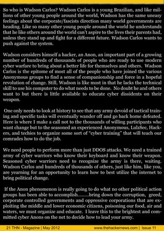 S w oiWa snC r s Wa snC r ss y u g rzi , n l e l
 o h s do al ? do al ia o n B aia a d i mi
                 o          o          ln     k   -
l n o oh r o n p o l ao n te ol, do h s h sme n ay
i s f te y u g epe ru d h w r Wa sn a te a u es
 o                            d
fe n s b u te op rt/ si s i c o ma y ol g vrme t ae
el g a o th croaef c t dr t n n w r o en ns r
   i                  a s   ei         d
h a ig Lk s ma y te y u g epe ru dte ol h u d rtn s
 edn . ie o n oh r o n p o l ao n h w r e n es d
                                        d       a
ta h l e tes ru d h w r cnt si t tei sh ip rns a ,
h t ei oh r ao n te ol a ’ pr o h l e te ae th d
      k                  d   a e     v    r
u l s h y tn u a df h fr df rn ftr. do C r s a t t
 ne te s d p n i to a iee tuueWa sn al w ns o
   s      a        g       f                o
p s aa ste ytm.
 uh gi th ss
       n       e

Wa sncnies i e a akra A o ,ni otn p ro a rwn
  do o s r hmsl h ce,n n n a mp r t at f go ig
          d       f                   a
n mb r f u de so to sn so p o l w oaera yt uemo en
 u e o h n rd f h ua d f epe h r ed o s          dr
cb r afr t big b u a etri frh msl s n oh r. do
 y e w r e o r a o t b t le o te e e a d tes Wa sn
        a      n        e f         v
C r s s h e i meo mot lo tep o l w oh v jie tevr u
 al i te pt
   o         o   f s a fh epe h ae on d h ai s
                      l                           o
A o y u go p t f dasne f o a inhpa dfre nah p fl
 n n mo s ru s o i
                 n   e s o cmp no si n oc i     o eu
rv lt no c a g. tlWa snil e s i ta h l k te eh i l
eoui f h n eSi, do si motn h t e a s h tc nc
      o          l          k            c         a
si t ue icmp tro o h t ed t b d n . o o b h a d tes
kl o s hs o ue t d w a n e so e o e N d u t e n oh r
   l
w n t b tteei lt aa a l t e uaecb rdsie t o te
 a t o u h r s il vi be o d ct y e i d ns n h i
                 te   l                  s          r
w ao .
 ep n

      W HO I W A ON C R OS
           S    DS   A L ?
O e ny ed t lo a hs r t se h t n amy eod fat at i-
  n o ln e so o k t i oy o e ta a y r d v i o tc clr n
                     t
ig n seic ak wlee ta y a d r fa dg b c h me eetd
n a d p c itss i vnu l w n e of n o ak o d fae .
          f       l      l
                                                i  a

Hee s h r I k a a n tote h ua d o wln p r c a t w o
  r iw ee ma e cl o t h to sn s f iig at i ns h
                   l                   l      ip
w n c a g b to h sao e a ep r n e A o y u, uze, c-
 a t h n e u t te esn d n x ei cd n n mo sL l cHak
                              e                S
esa dtc i t ognz sme ot f cb r riig ta wltaho r
 r, n ehe o ra i o sr o “y e t nn ” h t i ec u
           s       e                a          l
cmrd s o t d teo .
 o a e h w o o h jb

We edp o lt p r r moe h njs D O atcsWe eda rie
   n e epe o ef m
                o   r ta ut D S t k. n e t n d
                                  a           a
amyo cb r ar r w ok o te ky o r a dk o te w a o .
 r   f y e w ri s h n w h i eb ad n n w h i ep n
              o           r                r
S ao e cb rw rir n e t rcg i te amy i tee w in .
 esn d y e ar s ed o eo nz h r
                o             e       s h r, a ig
                                               t
Wa snC r s n h n rd o to sn s f tesjs l e i l e o ,
  do al a d u de s fh ua d o oh r,uti hm,i y u
         o                             k     k
aeyann fr no p r nt t l r h w t b s uiz teitre t
 r erig o a p ot i o e n o o et ti h nen t o
                  u y    a           le
big oiclh n e
 r p li c a g.
  n    ta

Ite n np e o n nira y on t d w a n oh r oicl c o
 fh A o h n me o s el g ig o o h t o te p li at n
                        l                   ta i
go p h s ena l t acmpi ………bigd w te orpin ged
 ru s a b e be o co lh  s     rn o n h cru t , re ,
                                            o
croaecnrl dg vrme t a do pes ecroain ta aee-
 op rt o t l o en ns n p rsi op rt s h t r x
            oe                    v      o
pot g h mide n lw r cn mic i n, osnn o ro d a a d
 lin te d l a d o e eo o c iz sp i ig u fo , i n
   i                         te     o          r
w tr, e s ognz a de uae Iev tit te r het n cm-
 aesw mut ra i n d ct. l e hs o h bi ts a d o
                  e           a          g
mie cb r n n o te e t d c e o t l dy u amy
  t d y e A o s n h n to ei h w o e o r r .
  t                       d       a

 2 T N- g z e| y 0 2
  1 H Ma a i Ma 2 1
           n                  w wte a k re s o |I u 1
                               w . h cen w . m s e 1
                                  h         c    s
 